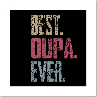 Vintage Best Oupa Ever Retro Funny Quotes Happy Fathers Day Posters and Art